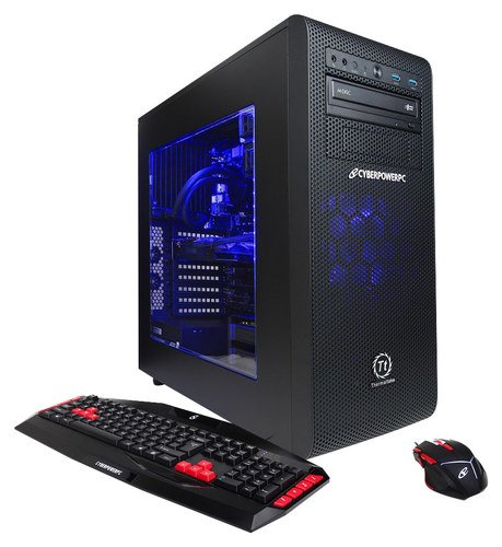  CyberPowerPC - Gamer Supreme Desktop - AMD FX-Series - 16GB Memory - 2TB Hard Drive + 128GB Solid State Drive - Black/Blue