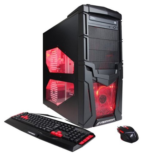  CyberPowerPC - Gamer Xtreme Desktop - Intel Pentium - 8GB Memory - 1TB Hard Drive - Black/Red