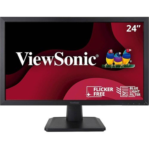 ViewSonic - 23.6" LED HD Monitor (DVI, DisplayPort, VGA) - Black