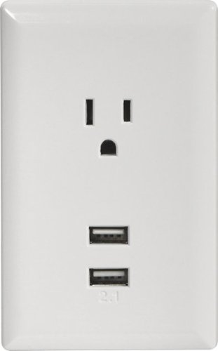  Acoustic Research - USB Wall Plate Charger - Multi