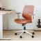 Branch Furniture - Daily Chair – Office Chair with Swivel, Lumbar Support, Adjustable Arms, Sustainable & Comfortable Seating - Dune Vegan Leather-Front_Standard