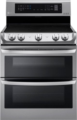 LG - 7.3 Cu. Ft. Freestanding Double Oven Electric Range with Self-Cleaning and ProBake Convection - Stainless steel