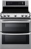 LG - 7.3 Cu. Ft. Freestanding Double Oven Electric Range with EasyClean and ProBake Convection - Stainless steel-Front_Standard