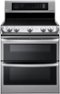 LG - 7.3 Cu. Ft. Freestanding Double Oven Electric Range with EasyClean and ProBake Convection - Stainless Steel-Front_Standard 