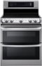 LG - 7.3 Cu. Ft. Freestanding Double Oven Electric Range with EasyClean and ProBake Convection - Stainless Steel-Front_Standard
