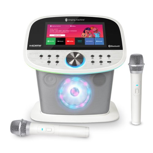 Singing Machine - Platinum Plus - white