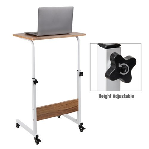 Mind Reader Standing Desk, Laptop Stand, Height Adjustable, Computer Table, Work Table, MDF, 21.75L x 15.75W x 33H - Brown HOW TO BUY