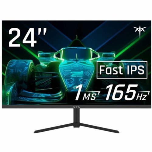 KTC - H24T09P 24 Inch Monitor 1080p 165Hz 144hz Monitor, 1ms GTG Fast IPS Computer Monitor, HDR, 125% sRGB, HDMI/DP, Eyecare - Black-Front_Standard 