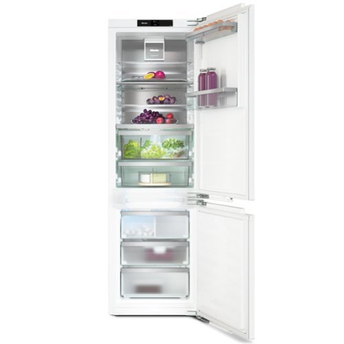Miele - KFN 7795 D 24" 8.7 Cu. Ft. Built-In Refrigerator-Freezer with PerfectFresh Active, IceMaker and WiFi - Custom Panel Ready