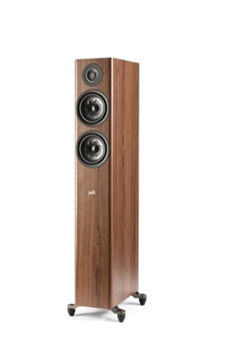 Polk Audio - Polk Reserve Series R500 Floorstanding Tower Speaker, New 1" Pinnacle Ring Tweeter & Dual 5.25" Turbine Cone Woofers - Brown