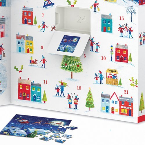 Eurographics : Puzzle Advent Calendar: Christmas Town WORLDWIDE DELIVERY