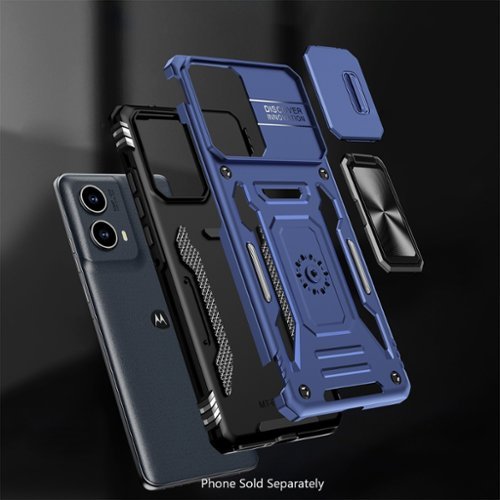 SaharaCase Raider Series Heavy-Duty Case for Motorola Edge (2024) - Midnight Blue SHOP ONLINE