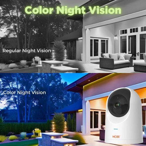 MOBI Cam PRO HD 2Pk WiFi Pan & Tilt Video Baby Monitor w 2-Way Audio, Color Night Vision, & Cry Detection - White BUY IN UAE