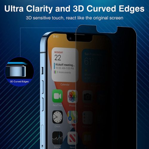 SaharaCase ZeroDamage Ultra Strong+ Tempered Glass Screen Protector for Apple iPhone 14 Pro Max (2-Pack) - Privacy HOW TO BUY