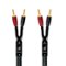 AudioQuest - Rocket 88 Full-Range 16' Analog Speaker Cable w/ SureGrip 500 Connectors with Banana to Banana Connectors - Green on Black-Front_Standard