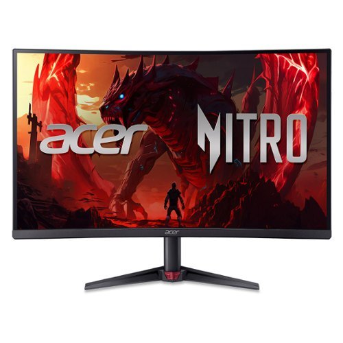 Acer - Nitro ED273U 27" 1000R Curved WQHD 180Hz 0.5ms FreeSync Gaming Monitor (DisplayPort, 2x HDMI 2.0) - Black