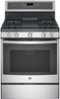 GE - Profile Series 5.6 Cu. Ft. Self-Cleaning Freestanding Gas Convection Range - Stainless Steel-Front_Standard