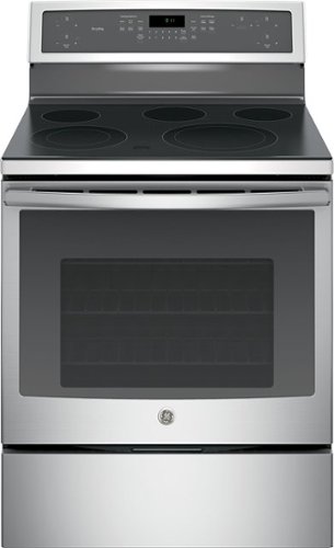  GE - Profile Series 5.3 Cu. Ft. Self-Cleaning Freestanding Electric Convection Range