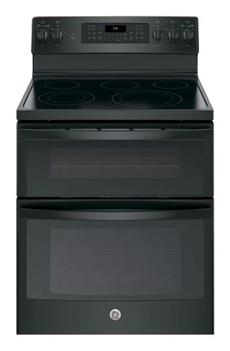 GE - 6.6 Cu. Ft. Self-Cleaning Freestanding Double Oven Electric Convection Range-Front_Standard 