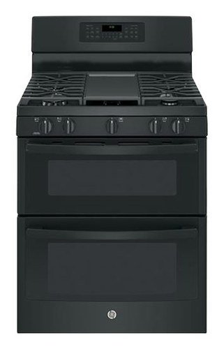  GE - 6.8 Cu. Ft. Self-Cleaning Freestanding Double Oven Gas Convection Range
