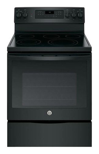 GE - 5.3 Cu. Ft. Self-Cleaning Freestanding Electric Convection Range-Front_Standard 