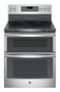 GE - 6.6 Cu. Ft. Self-Cleaning Freestanding Double Oven Electric Convection Range-Front_Standard