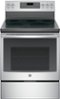GE - 5.3 Cu. Ft. Self-Cleaning Freestanding Electric Convection Range-Front_Standard 