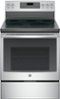 GE - 5.3 Cu. Ft. Self-Cleaning Freestanding Electric Convection Range-Front_Standard