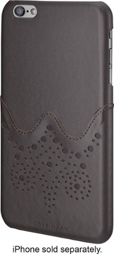  Cole Haan - Brogue Case for Apple® iPhone® 6 Plus and 6s Plus - Dark Roast