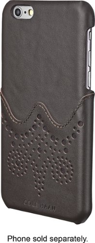  Cole Haan - Brogue Case for Apple® iPhone® 6 and 6s - Dark Roast