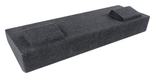 Atrend - Bbox Sealed Dual 10" Subwoofer Enclosure for 2014 and Later GM Crew Cab Vehicles - Black-Front_Standard 