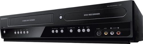  Magnavox - DVD Player/VCR with 2-Way Dubbing - Black