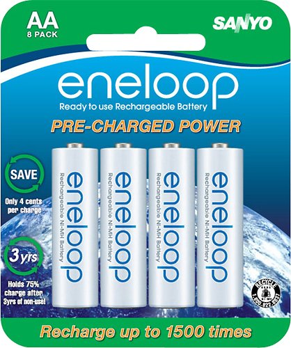  Eneloop - Rechargeable AA Batteries (8-Pack)