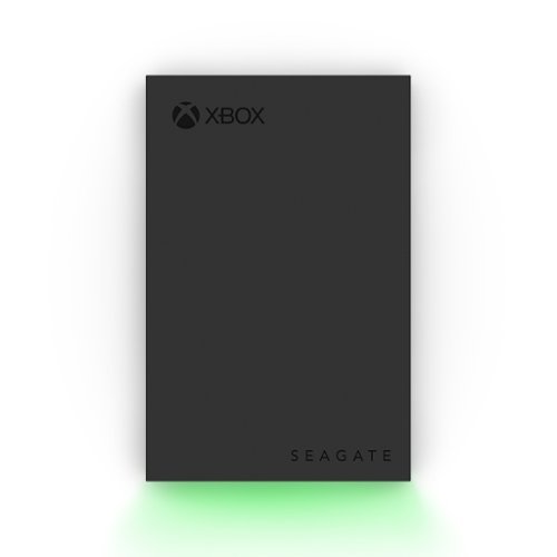 Seagate - Game Drive for Xbox 2TB External USB 3.2 Gen 1 Portable Hard Drive Xbox Certified with Green LED Bar - Black-Front_Standard 