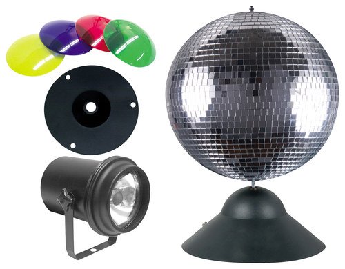  ADJ - Mirror Ball Kit - Silver/Black