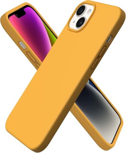 Ornarto - Designed for iPhone 14 Plus Case 6.7,Slim Liquid Silicone 3 Layers Full Covered Protective Case - Sunflower Yellow-Front_Standard 