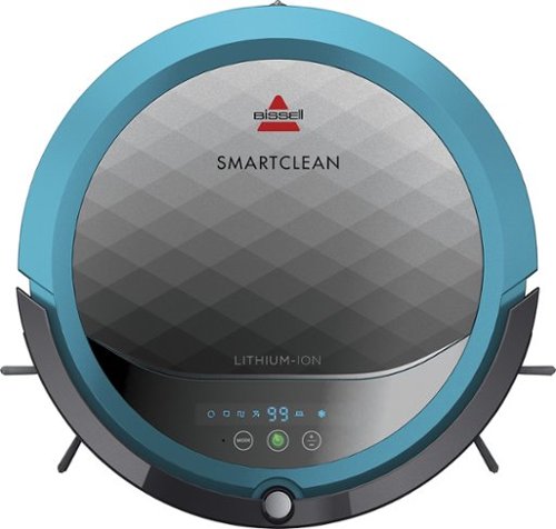  BISSELL - SmartClean 1605 Self-Charging Robot Vacuum - Titanium/Disco Teal