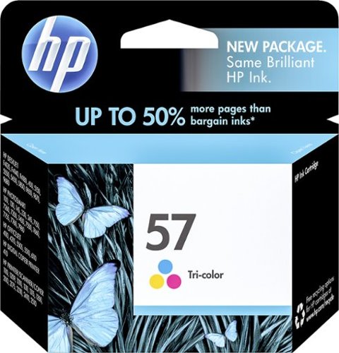  HP - 57 Standard Capacity - Color (Cyan, Magenta, Yellow) Ink Cartridge - Multicolor