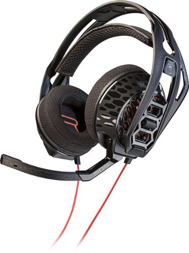  Plantronics - RIG 505 Lava Over-the-Ear Gaming Headset - Black/Orange