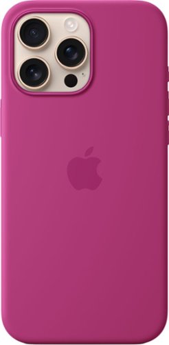 Apple - iPhone 16 Pro Max Silicone Case with MagSafe - Fuchsia