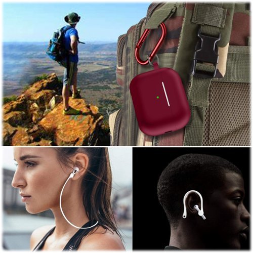 SaharaCase Case for Apple AirPods Pro (2nd Generation 2022) - Burgundy BUY ONLINE