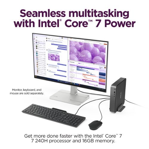 Lenovo IdeaCentre Mini Desktop Intel Core 7 Processor 240H 16GB