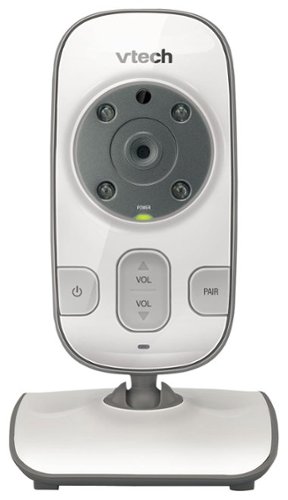 VTech - Safe&Sound Add-On Color Video Camera - White/Silver-Front_Standard 