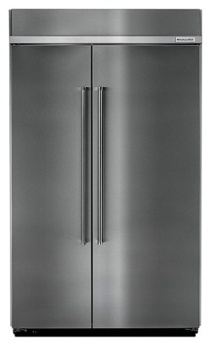 KitchenAid - 30 Cu. Ft. Side-by-Side Built-In Refrigerator - Stainless steel