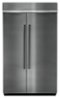 KitchenAid - 30 Cu. Ft. Side-by-Side Built-In Refrigerator - Stainless steel-Front_Standard