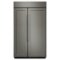 KitchenAid - 25.5 Cu. Ft. Side-by-Side Built-In Refrigerator - Custom Panel Ready-Front_Standard