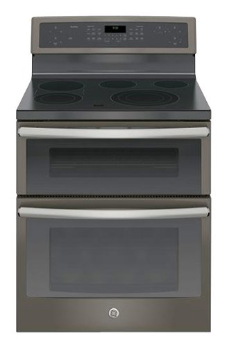  GE - Profile Series 6.6 Cu. Ft. Self-Cleaning Freestanding Double Oven Electric Convection Range