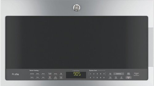 GE Profile - 2.1 Cu. Ft. Over-the-Range Microwave with Sensor Cooking - Stainless steel