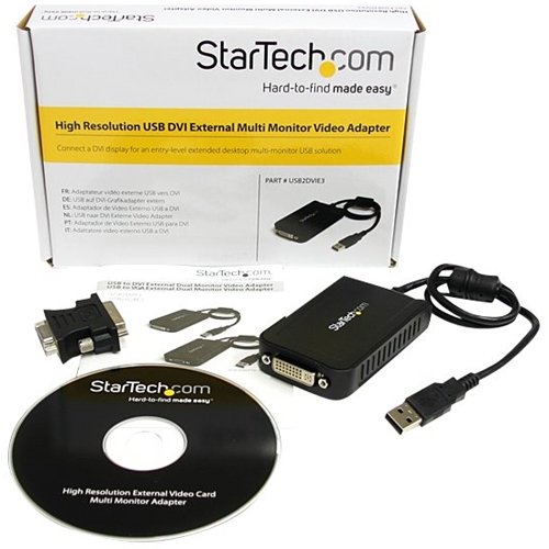 StarTech.com External Video Adapter - Black GLOBAL SHIPPING