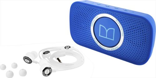 Monster - SuperStar Portable Bluetooth Speaker - Blue/White-Front_Standard 